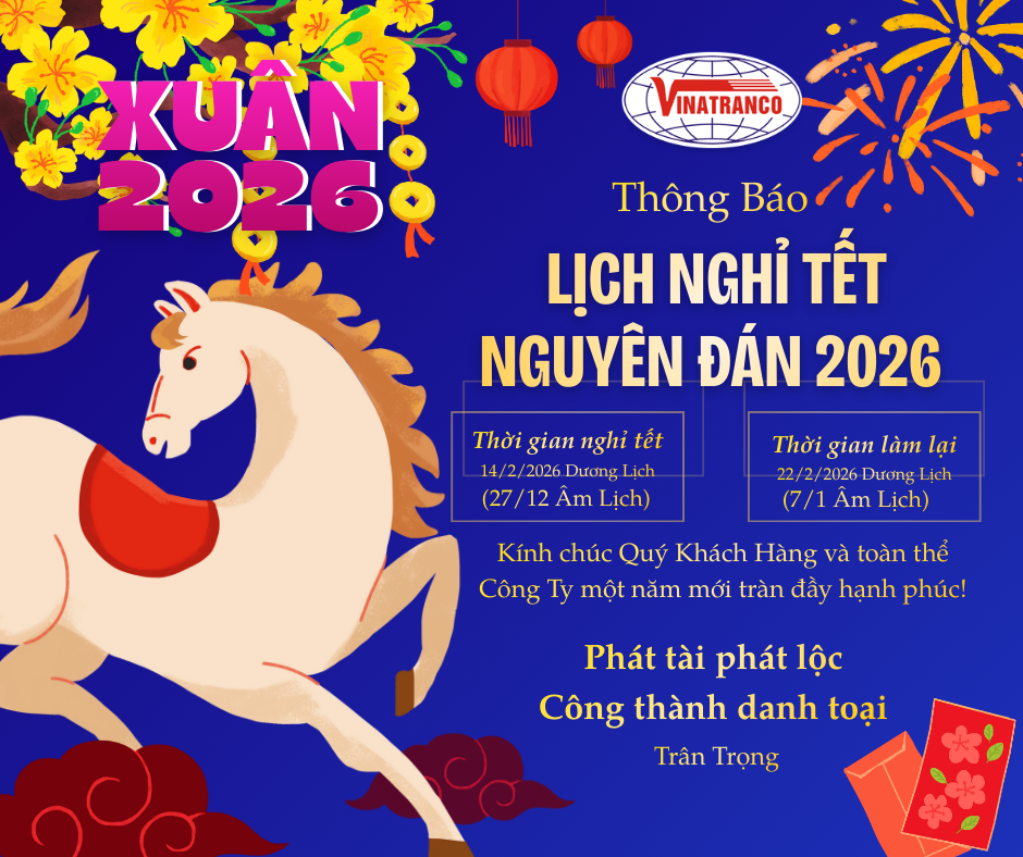 THÔNG BÁO LỊCH NGHỈ TẾT NGUYÊN ĐÁN BÍNH NGỌ 2026